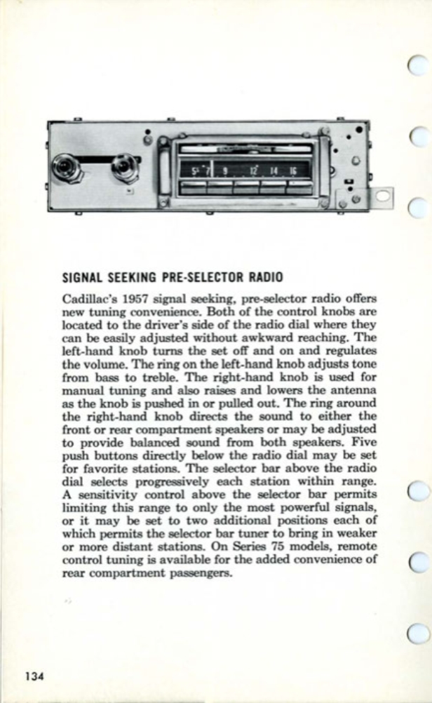 1957 Cadillac Salesmans Data Book Page 54